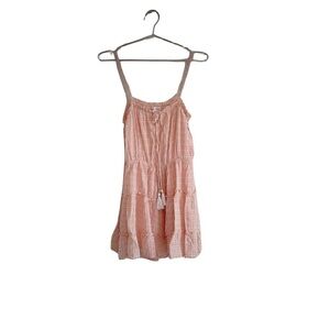 Kiwi and Punch Size M Beach Summer Dress Peachy Color Shirt Dress. Sleeveless